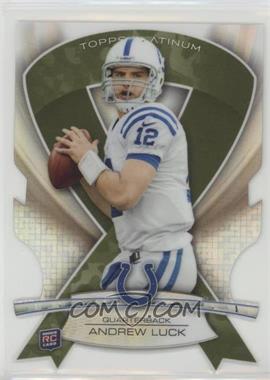 2013 Topps Platinum - Die-Cut Ribbons - Military Camo #ABMDC-AL - Andrew Luck