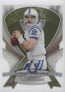 2013 Topps Platinum - Die-Cut Ribbons - Military Camo #ABMDC-AL - Andrew Luck