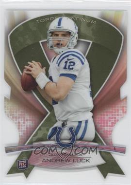 2013 Topps Platinum - Die-Cut Ribbons - Military Camo #ABMDC-AL - Andrew Luck