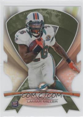 2013 Topps Platinum - Die-Cut Ribbons - Military Camo #ABMDC-LM - Lamar Miller