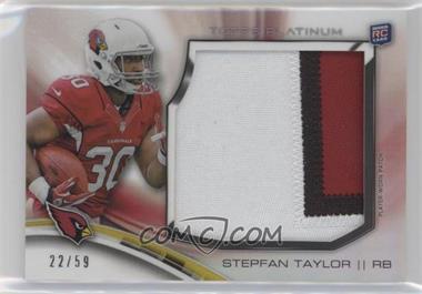 2013 Topps Platinum - Rookie Patches #PRP-ST - Stepfan Taylor /59