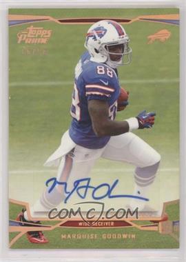 2013 Topps Prime - [Base] - Copper Rainbow Autographs #116 - Marquise Goodwin /50