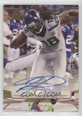 2013 Topps Prime - [Base] - Copper Rainbow Autographs #41 - Sidney Rice /10