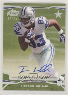 2013 Topps Prime - [Base] - Silver Rainbow Autographs #138 - Terrance Williams /25