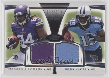 2013 Topps Prime - Dual Combo Relics #DCR-PH - Cordarrelle Patterson, Justin Hunter /330