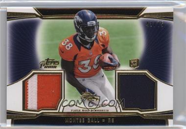 2013 Topps Prime - Dual Relics - Gold #DR-MBA - Montee Ball /75
