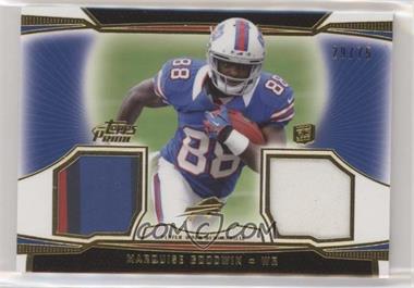 2013 Topps Prime - Dual Relics - Gold #DR-MGO - Marquise Goodwin /75