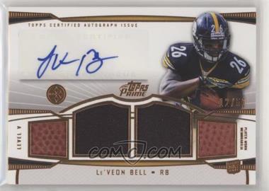 2013 Topps Prime - Level V Autograph Relics - Copper #PV-LB - Le'Veon Bell /50