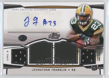 2013 Topps Prime - Level V Autograph Relics - Silver #PV-JF - Johnathan Franklin /449