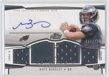 2013 Topps Prime - Level V Autograph Relics - Silver #PV-MB - Matt Barkley /200