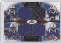 EJ Manuel, Steve Johnson, Robert Woods, Marquise Goodwin #/373