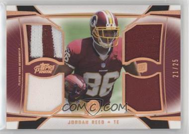 2013 Topps Prime - Quad Relics - Copper Rainbow #QR-JRE - Jordan Reed /25