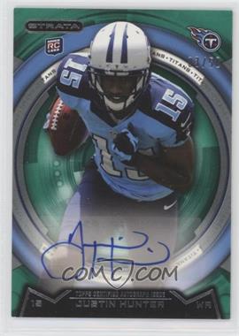 2013 Topps Strata - [Base] - Emerald Autographs #136 - Justin Hunter /50