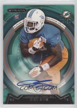 2013 Topps Strata - [Base] - Emerald Autographs #170 - Dion Sims /50