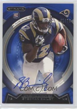 2013 Topps Strata - [Base] - Sapphire Autographs #9 - Stedman Bailey /75 [EX to NM]