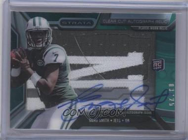 2013 Topps Strata - Clear Cut Autograph Rookie Relics - Emerald Patch #CCAR-GS - Geno Smith /25