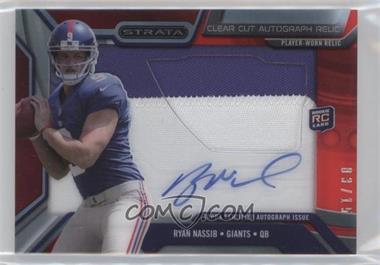 2013 Topps Strata - Clear Cut Autograph Rookie Relics - Ruby Patch #CCAR-RN - Ryan Nassib /15
