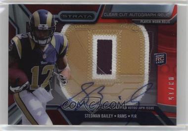 2013 Topps Strata - Clear Cut Autograph Rookie Relics - Ruby Patch #CCAR-SB - Stedman Bailey /15
