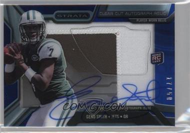 2013 Topps Strata - Clear Cut Autograph Rookie Relics - Sapphire #CCAR-GS - Geno Smith /50