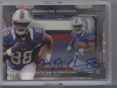 2013 Topps Strata - Signature Rookie Relics - Ruby Patch #SSR-MGO - Marquise Goodwin /15