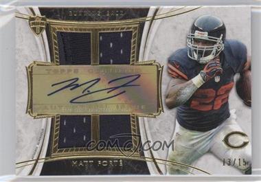 2013 Topps Supreme - Autographed Quad Relics #SAQR-MF - Matt Forte /15