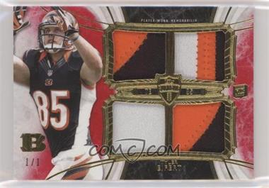 2013 Topps Supreme - Rookie Quad Relics - Red Patch #SRQR-TE - Tyler Eifert /1