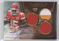 Rookie Autographed Triple Relics - Knile Davis #/50