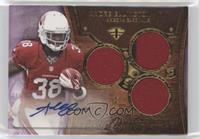 Rookie Autographed Triple Relics - Andre Ellington [EX to NM] #/70