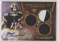 Rookie Autographed Triple Relics - Markus Wheaton [EX to NM] #/70