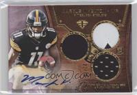 Rookie Autographed Triple Relics - Markus Wheaton #/70