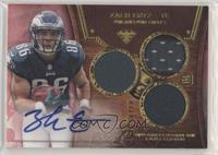 Rookie Autographed Triple Relics - Zach Ertz #/15