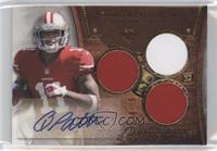 Rookie Autographed Triple Relics - Quinton Patton #/99