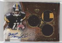 Rookie Autographed Triple Relics - Markus Wheaton #/99