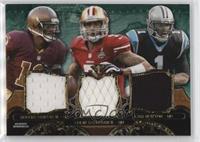 Robert Griffin III, Colin Kaepernick, Cam Newton #/18