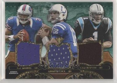 2013 Topps Triple Threads - Relic Trios - Emerald #TTRT-MLN - E.J. Manuel, Andrew Luck, Cam Newton /18