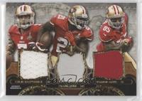 Colin Kaepernick, Frank Gore, Vernon Davis #/36