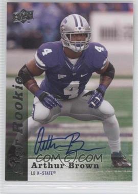 2013 Upper Deck - [Base] - Autographs #198 - Star Rookie - Arthur Brown