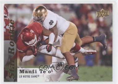 2013 Upper Deck - [Base] #112 - Star Rookie - Manti Te'o