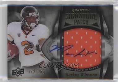 2013 Upper Deck Quantum - [Base] #148 - Quantum Signature Patch - Markus Wheaton /265