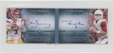 2013 Upper Deck Quantum - Moments in Time Rookies Dual Autograph Booklet #MTR-MT - Matt Barkley, Tyler Wilson /15