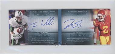 2013 Upper Deck Quantum - Moments in Time Rookies Dual Autograph Booklet #MTR-WW - Terrance Williams, Robert Woods /75