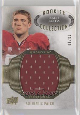 2013 Upper Deck Quantum - Rookies Collection Materials - Patch #RC-ZE - Zach Ertz /10