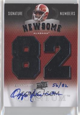 2013 Upper Deck Quantum - Signature Numbers #SN-ON - Ozzie Newsome /82