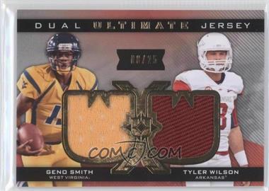 2013 Upper Deck Ultimate Collection - Ultimate Jersey Dual #UJ2-SW - Geno Smith, Tyler Wilson /25