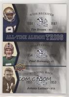 Johnny Lattner, Paul Hornung, Tim Brown [EX to NM]