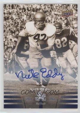 2013 Upper Deck University of Notre Dame - [Base] - Autographs #11 - Nick Eddy