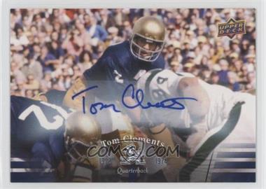 2013 Upper Deck University of Notre Dame - [Base] - Autographs #34 - Tom Clements