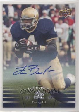 2013 Upper Deck University of Notre Dame - [Base] - Autographs #62 - Lee Becton