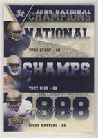 Ricky Watters, Todd Lyght, Tony Rice [EX to NM]