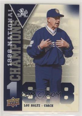 2013 Upper Deck University of Notre Dame - National Champions #NC-LH - Lou Holtz